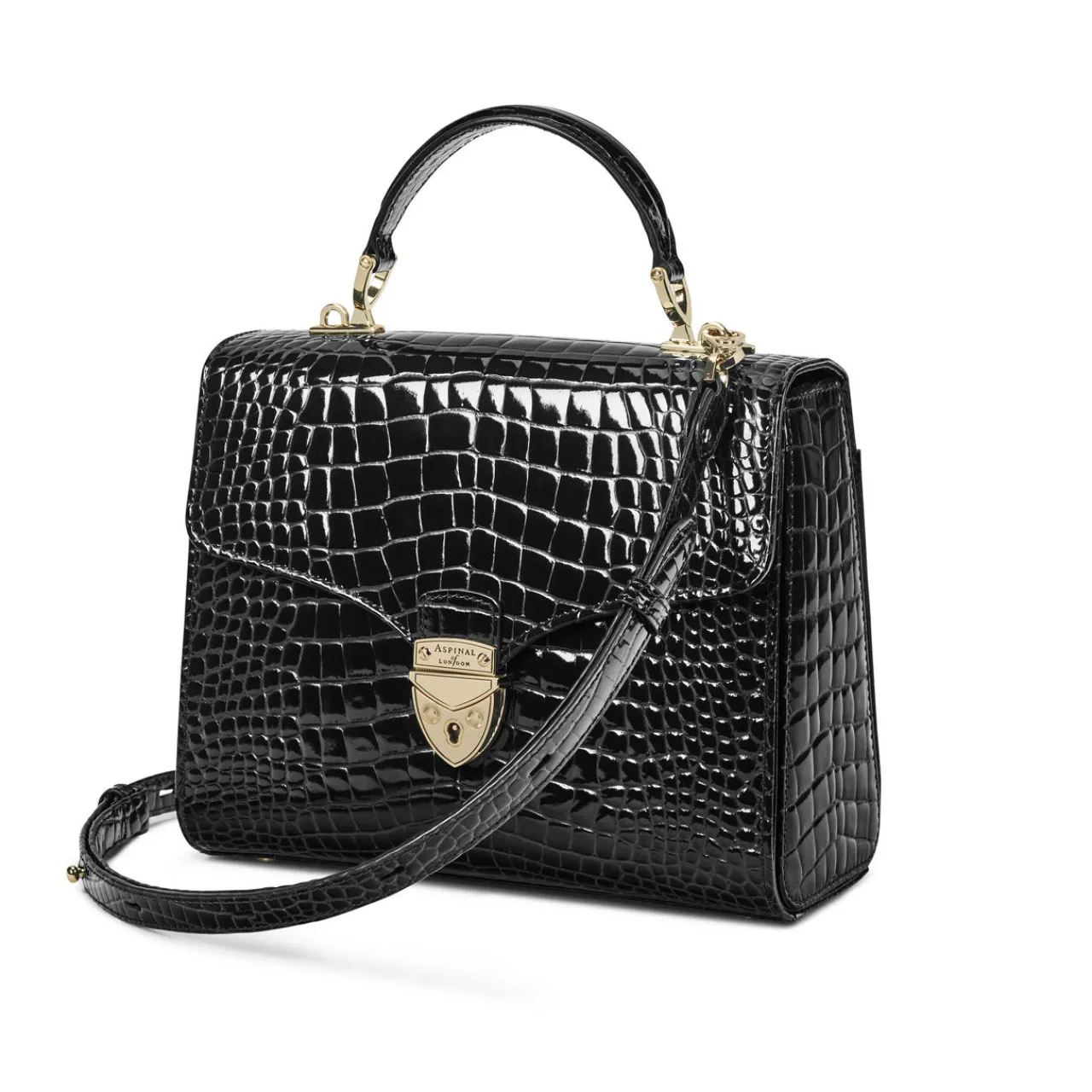 Sale Mayfair® Patent-Croc Crossbody Bag Women Crossbody Bags