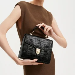 Sale Mayfair® Patent-Croc Crossbody Bag Women Crossbody Bags