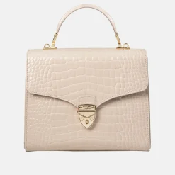 New Mayfair® Patent-Croc Crossbody Bag Women Crossbody Bags|Top Handle Bags