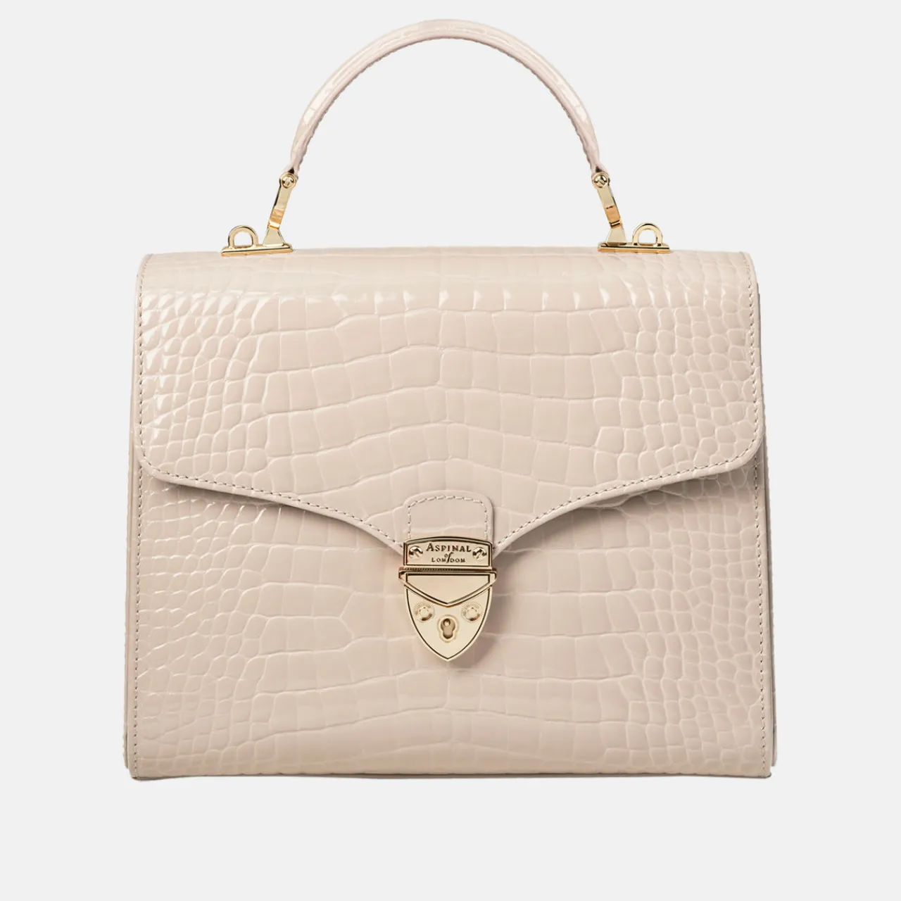New Mayfair® Patent-Croc Crossbody Bag Women Crossbody Bags|Top Handle Bags