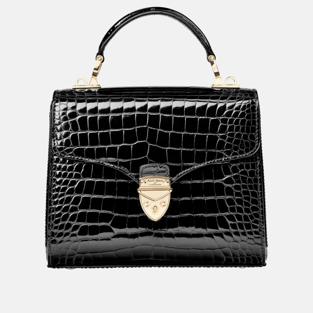 Sale Mayfair® Patent-Croc Midi Crossbody Bag Women Crossbody Bags|Top Handle Bags