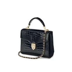 Sale Mayfair® Patent-Croc Midi Crossbody Bag Women Crossbody Bags|Top Handle Bags