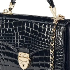 Sale Mayfair® Patent-Croc Midi Crossbody Bag Women Crossbody Bags|Top Handle Bags