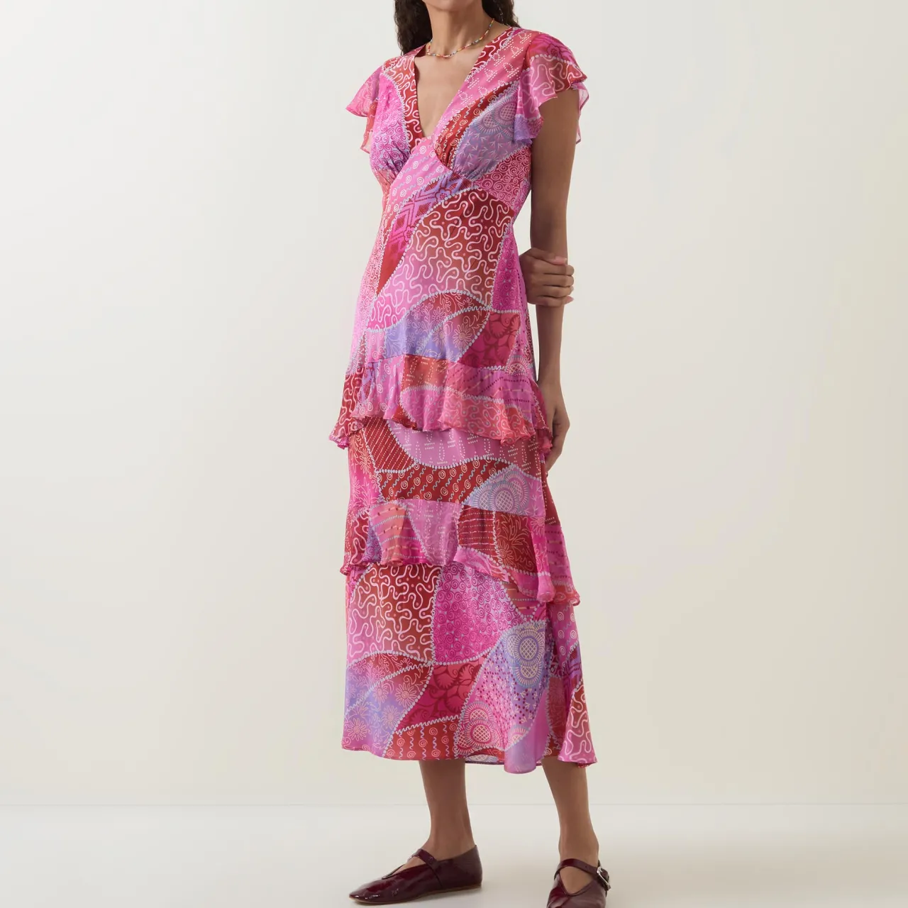 Meena Silk Ibiza Night Sunset Dress Women Dresses|Occasion Dressing