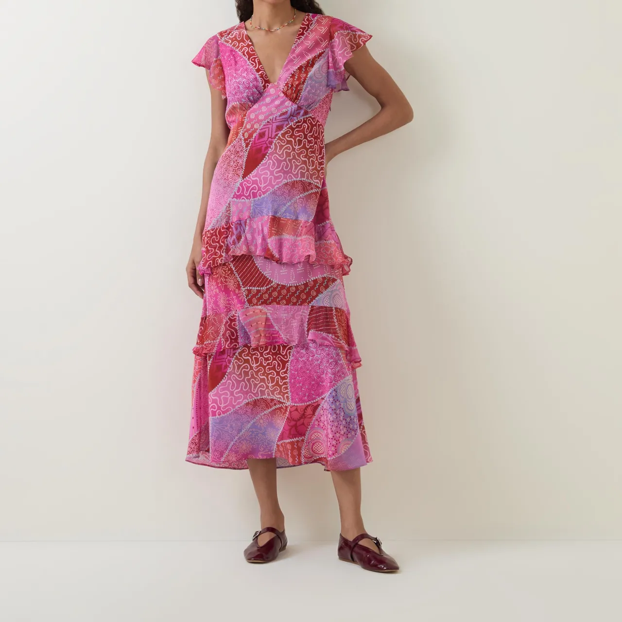 Meena Silk Ibiza Night Sunset Dress Women Dresses|Occasion Dressing