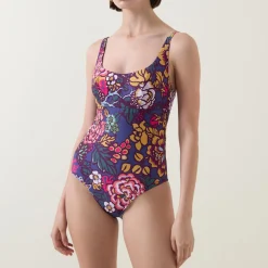 Best Melia Bloom Print One-Piece Swimsuit Women Swimwear & Beachwear