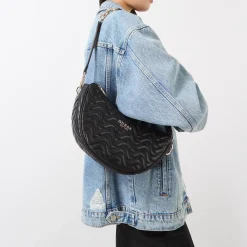 New Melisandra Logo Quilted Shoulder Bag Women Shoulder Bags|Top Handle Bags