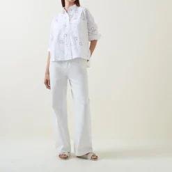 Hot Melissa Broderie Anglaise Shirt Women Tops