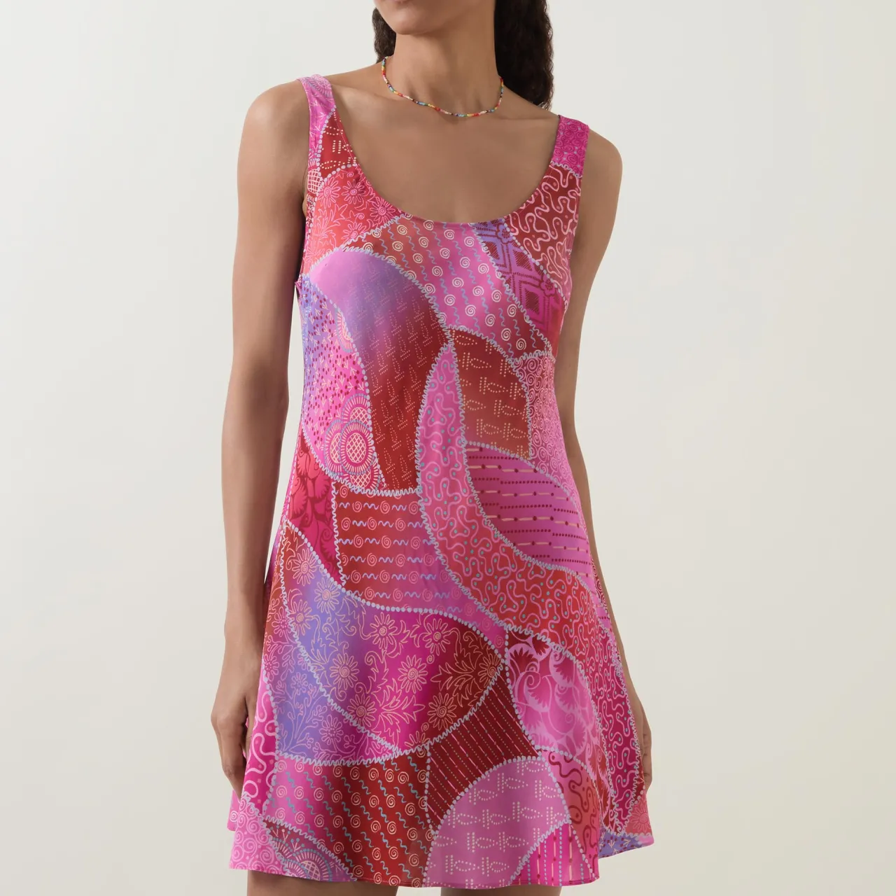 Clearance Menna Ibiza Night Sunset Mini Dress Women Dresses