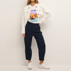 New Merle Cropped Tailored Trousers Women Trousers & Shorts