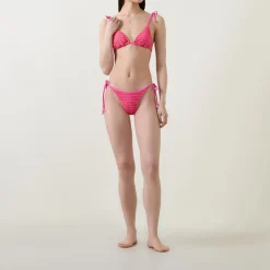 Hot Mesh Effect Side-Tie Bikini Briefs Women Swimwear & Beachwear
