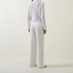 Outlet Metallic Fleck Open-Knit Cardigan Women Coats & Jackets