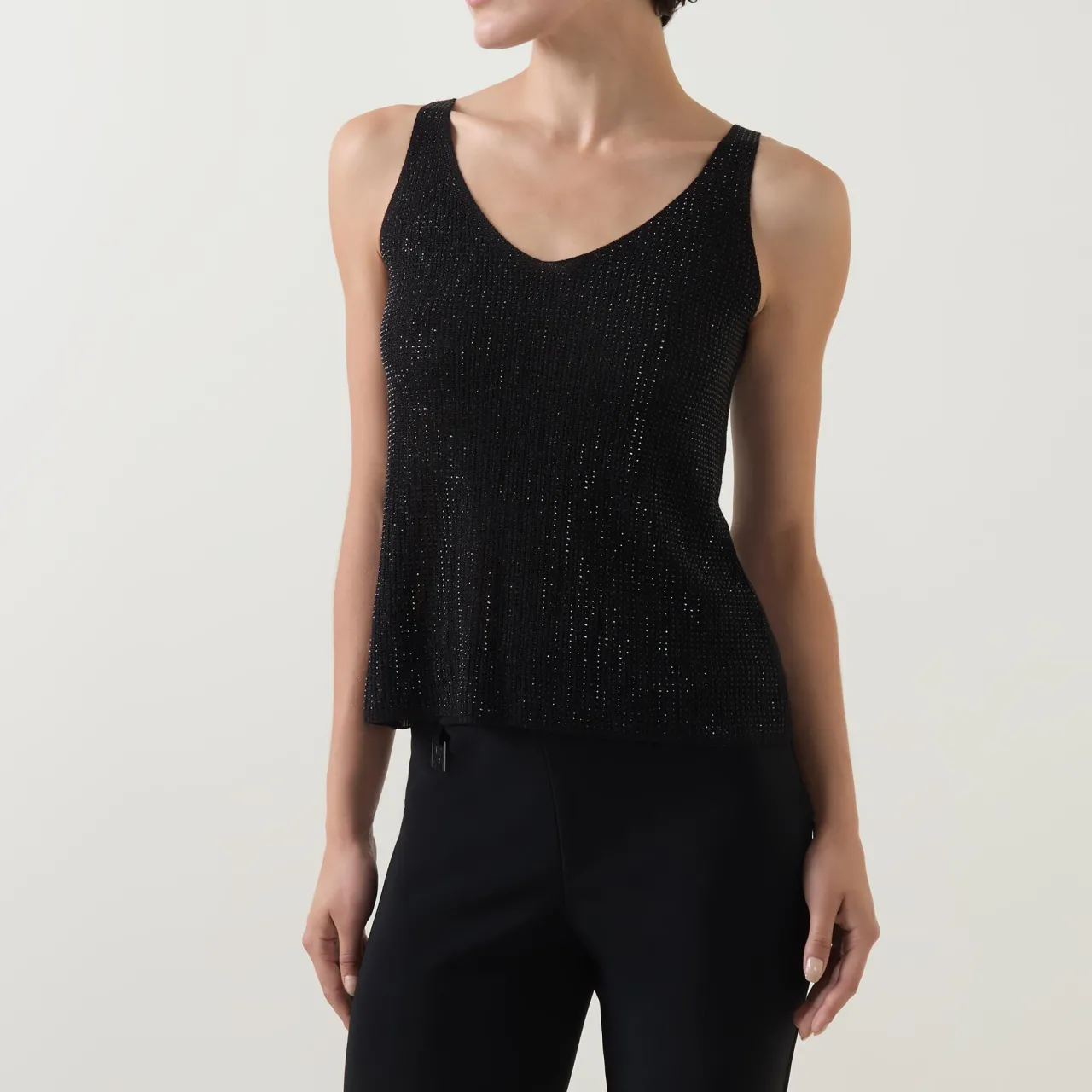 Clearance Metallic Knit Cami Women Sweaters & Cardigans