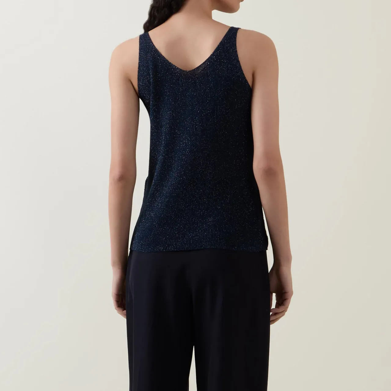 Clearance Metallic Knitted Tank Top Women Sweaters & Cardigans