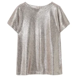 Metallic Top Women Tops