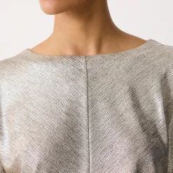 Metallic Top Women Tops
