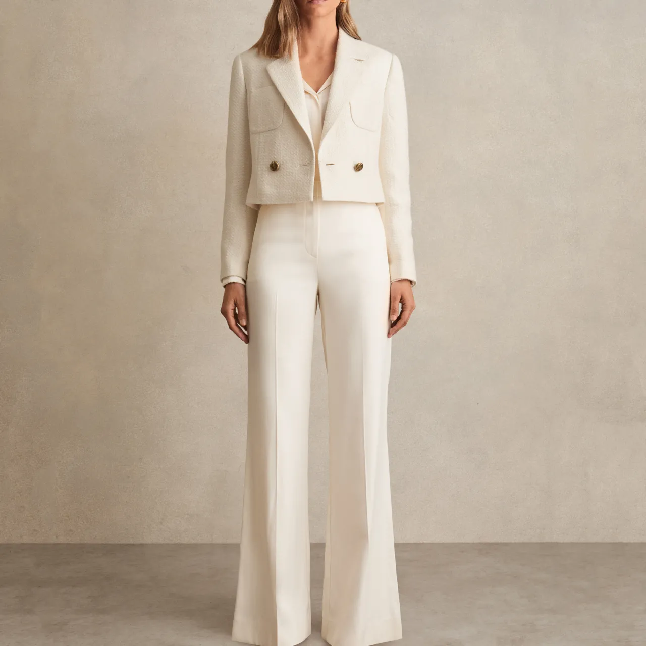 Best Mia Double-Breasted Cropped Blazer Women Coats & Jackets