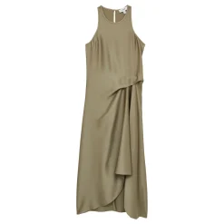 Clearance Micah Draped Tuck Flared Dress Women Dresses