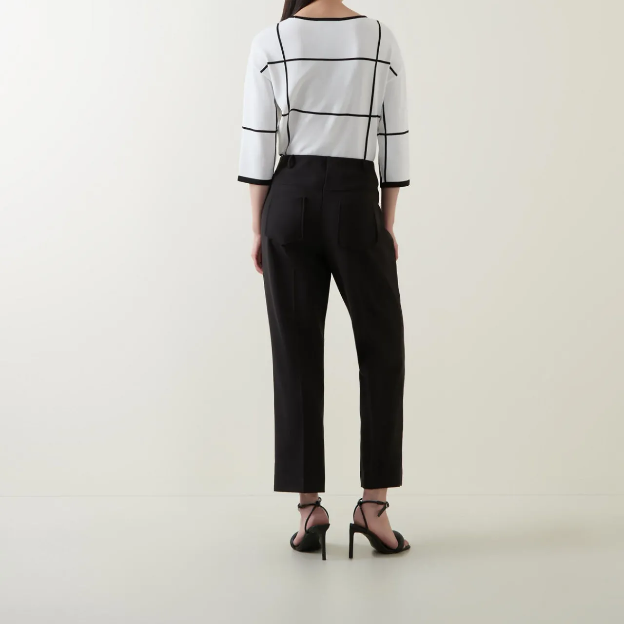 Discount Mid-Rise Pleated Straight Leg Trousers Women Trousers & Shorts