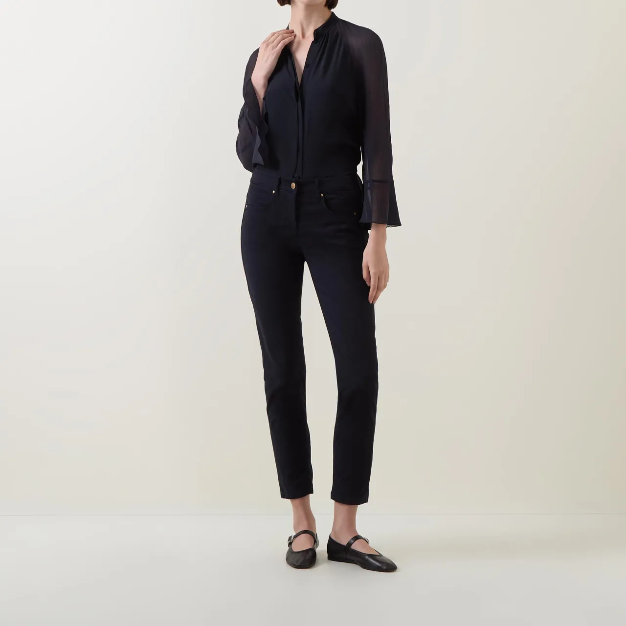Online Mid-Rise Slim Leg Jeans Women Denim