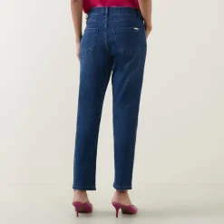 Discount Mid-Rise Straight Jeans Women Denim
