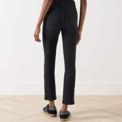 Outlet Mid-Rise Straight Leg Ankle Jeans Women Denim
