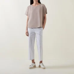 Clearance Mid-Rise Straight Leg Cropped Trousers Women Trousers & Shorts
