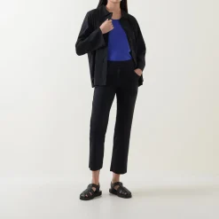 Online Mid-Rise Straight Leg Cropped Trousers Women Trousers & Shorts
