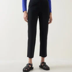 Online Mid-Rise Straight Leg Cropped Trousers Women Trousers & Shorts