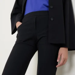 Online Mid-Rise Straight Leg Cropped Trousers Women Trousers & Shorts