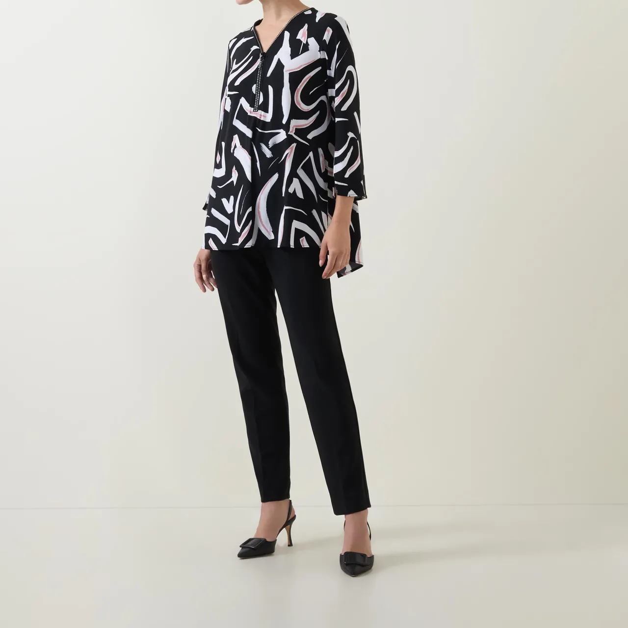 Mid-Rise Straight-Leg Trousers Women Trousers & Shorts