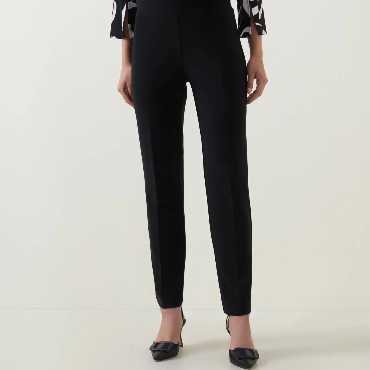 Mid-Rise Straight-Leg Trousers Women Trousers & Shorts