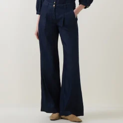 Hot Mid-Rise Wide Leg Jeans Women Denim