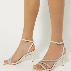 Best Midsummers Diamante-Embellished Heels Women Heels