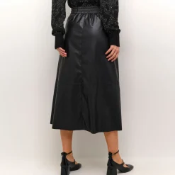 Mikka Faux Leather Skirt Women Skirts