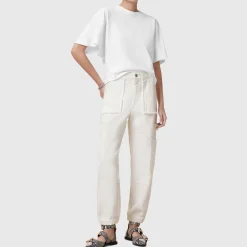 Hot Mila Frayed-Edge Trousers Women Trousers & Shorts