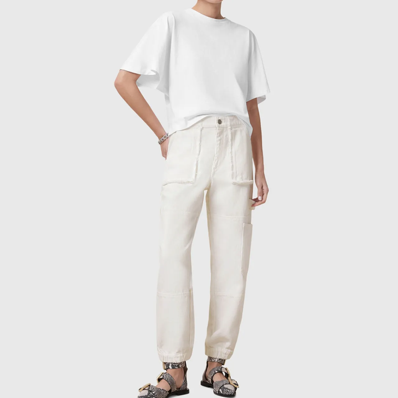 Hot Mila Frayed-Edge Trousers Women Trousers & Shorts