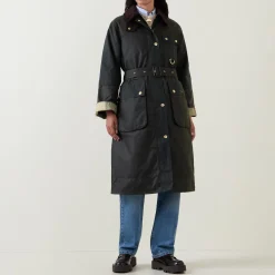 Milda Long Wax Jacket Women Coats & Jackets