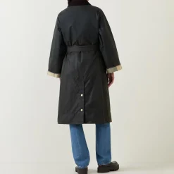 Milda Long Wax Jacket Women Coats & Jackets
