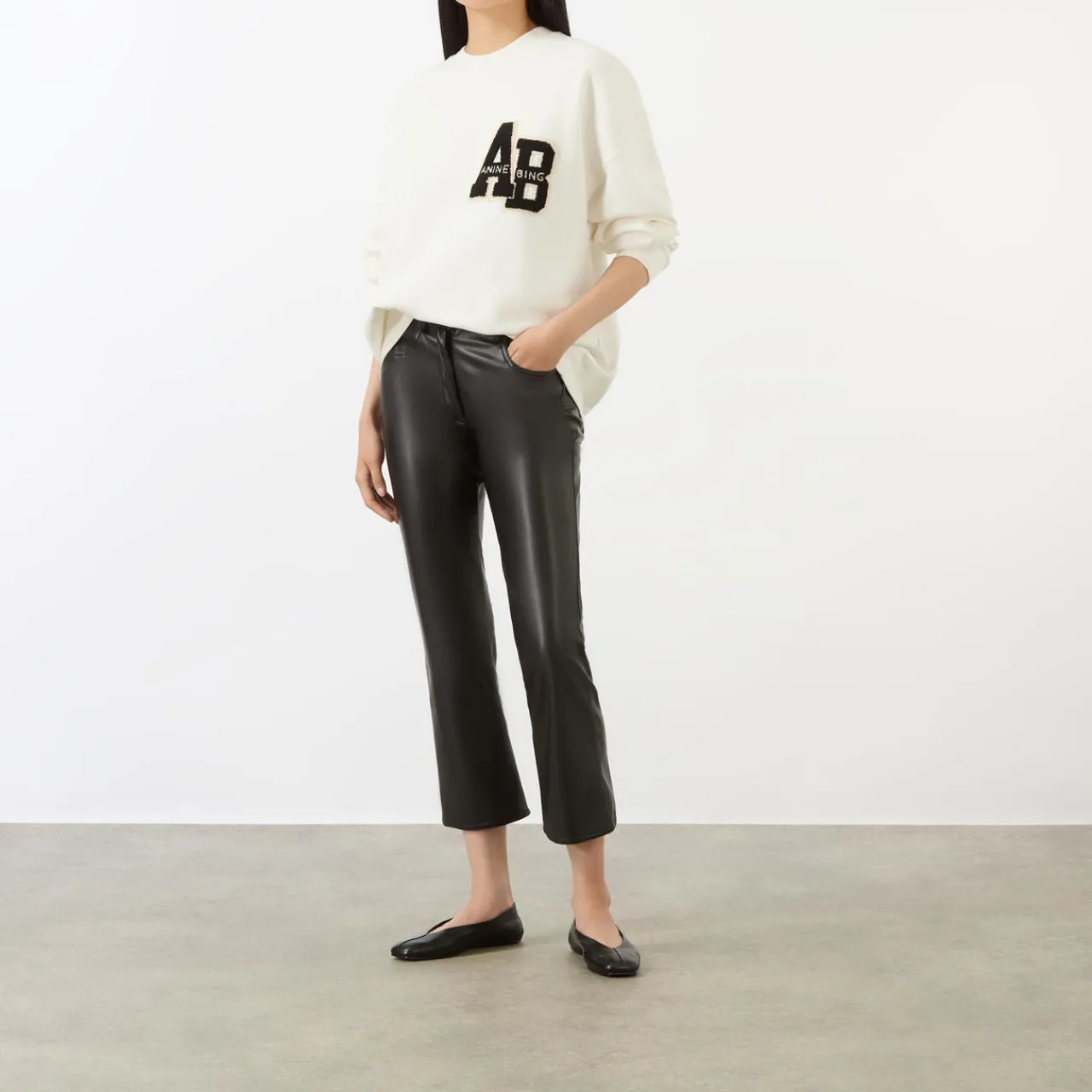 Outlet Miles Letterman Oversized Sweatshirt Women Sweatshirts & Hoodies