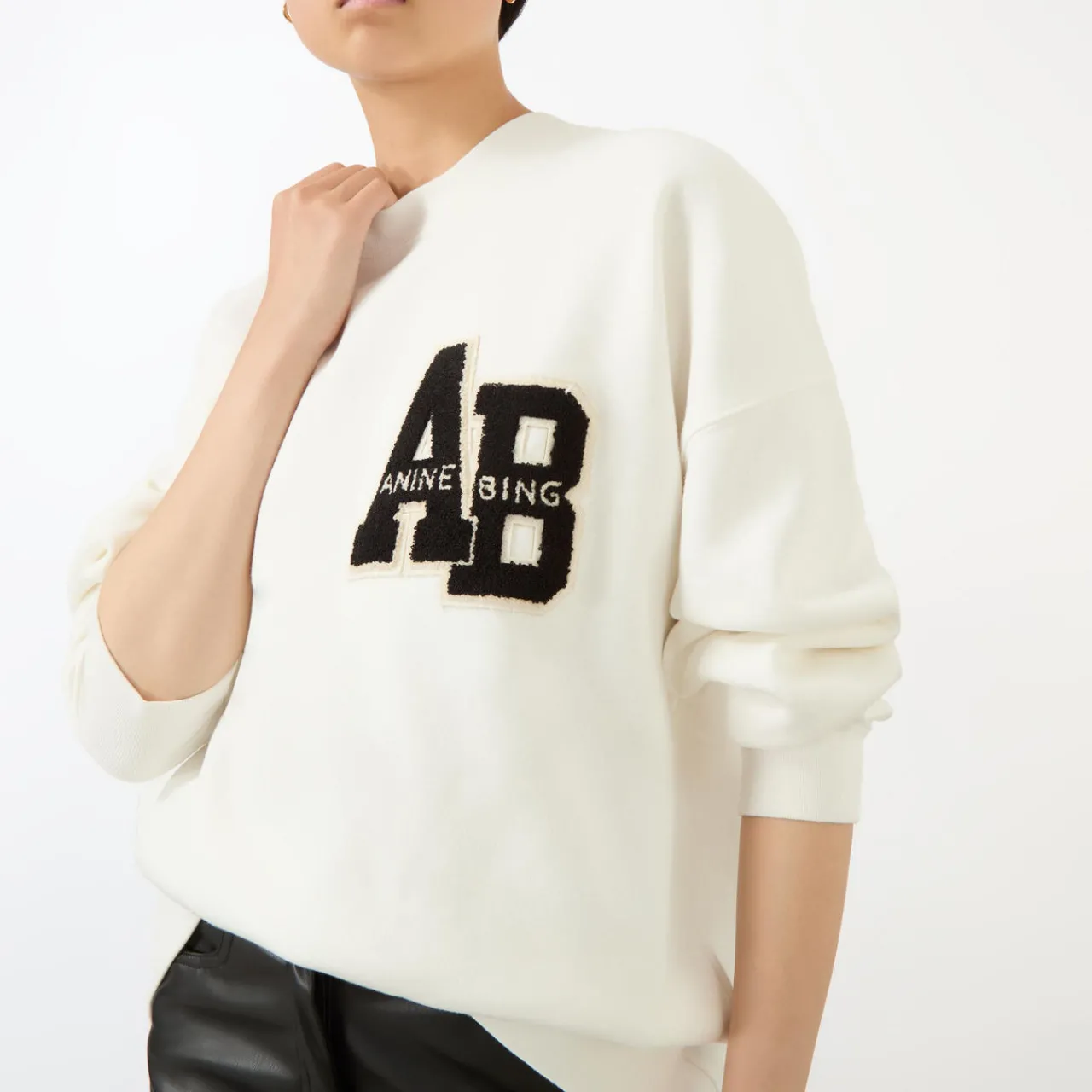 Outlet Miles Letterman Oversized Sweatshirt Women Sweatshirts & Hoodies