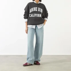 Hot Miles Logo Sweatshirt Women Sweatshirts & Hoodies
