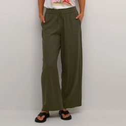Clearance Milia Mid-Rise Wide Leg Trousers Women Trousers & Shorts
