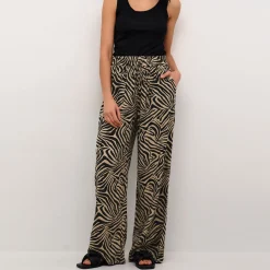 Hot Milia Printed Mid-Rise Wide-Leg Trousers Women Trousers & Shorts