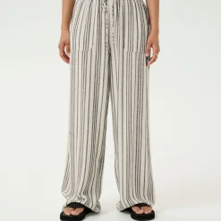 Outlet Milia Striped Straight Leg Trousers Women Trousers & Shorts