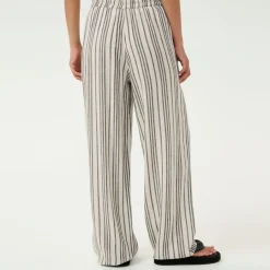 Outlet Milia Striped Straight Leg Trousers Women Trousers & Shorts