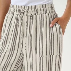 Outlet Milia Striped Straight Leg Trousers Women Trousers & Shorts