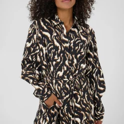 Hot Mille Printed Shirt Dress Women Dresses