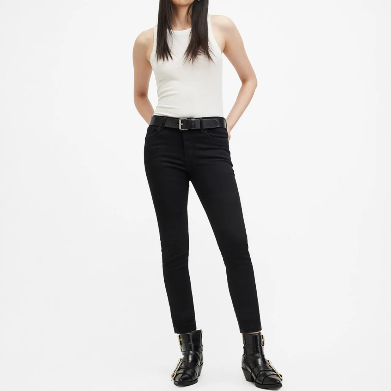 Hot Miller Mid-Rise Skinny Jeans Women Denim