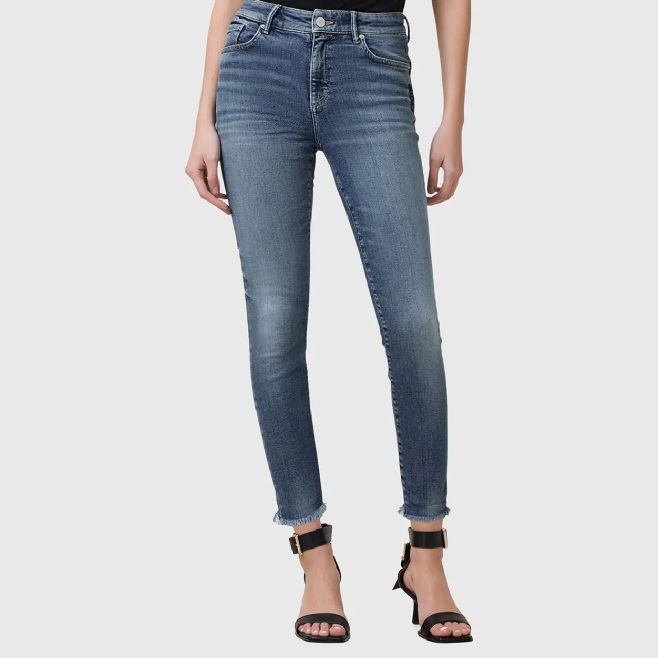Miller Push Up Mid-Rise Skinny Jeans Women Denim